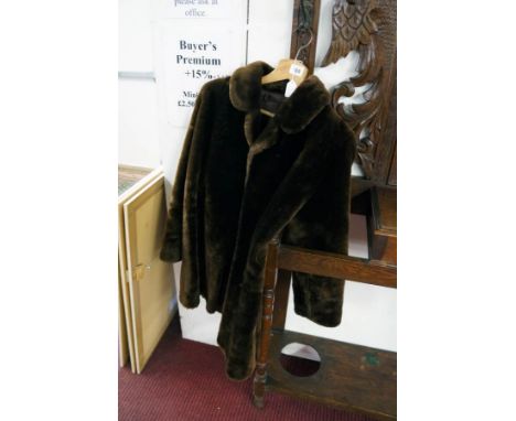 Ladies beaver-lamb coat