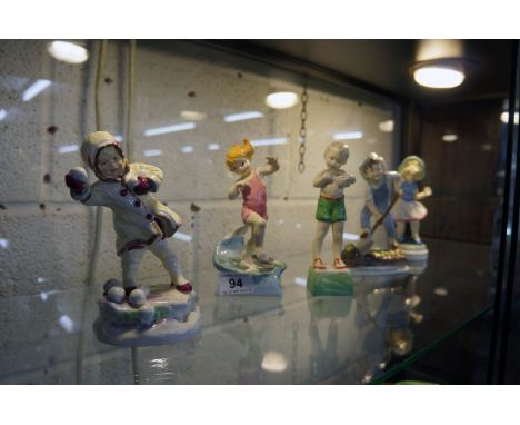 5 small Royal Worcester figurines