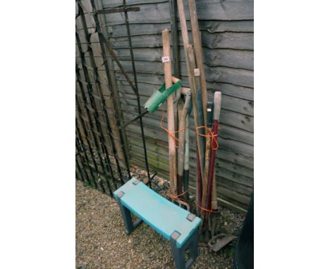 Collection of garden tools etc