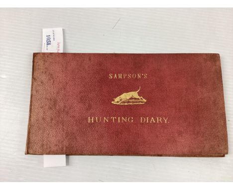 Sampson's Hunting Diary for  Fort George Beagles  Oct 14th 1893. 