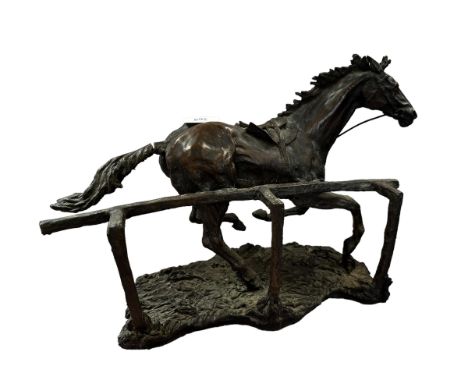A mixed lot of collectables to include a bronze style sculpture of a running horse (an early Emma Macdermott resin horse (not