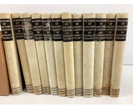 The Memoirs of Giacomo Casanova Di Seingalt 12 Volumes, Translated into English by Arthur Machen, The Casanova Society, 1922,