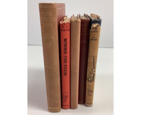 A A Milne & E H Shepard: When We Were Very Young,  Methuen and Company Ltd, 1924, First; The House at Pooh Corner, Methuen an