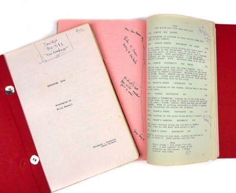 ‘EDUCATING RITA’, 1983 – DIRECTORS SCRIPTS (2)Two director’s scripts of Willy Russell’sScreenplay, both 117 pp. of mimeograph