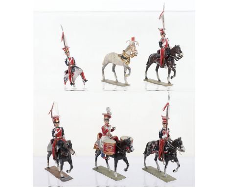 Lucotte Polish Lancers of the Imperial Guard with Drum Horse (drums missing) (Condition Good, not matching drummer, drumstick