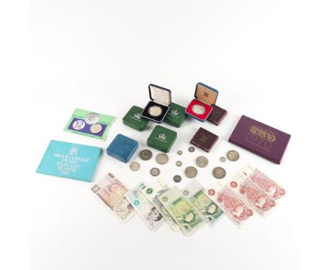 A COLLECTION OF BRITISH AND FOREIGN COINSSee in descriptionComprising; a Victorian Jubilee head 1887 crown, six pre-1920 coin