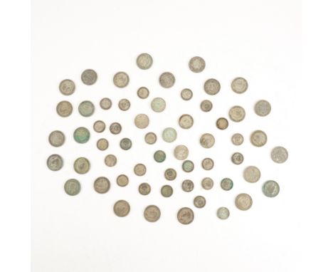 A COLLECTION OF PRE DECIMAL BRITISH SILVER COINAGE (QTY)Comprising; the majority pre 1947 silver issues, including half crown