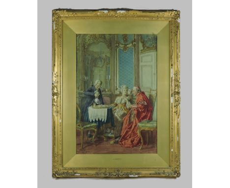 G R Moretti, (19th century), Roma, signed, watercolour, together with the companion, signed A. Moretti, a pair, 53 x 41cm (2)