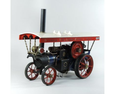 A scratch built live steam scale model of a Showman traction engine, 'Jubilee no.54', built by Fareham Engineering Company, f