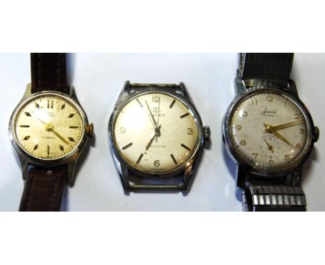 Tissot Seastar watch, Accurist gent's watch and another.  (3)