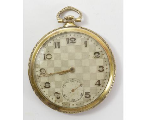 1930's gold-plated pocket watch the case stamped Temeraire Geneve   Condition Report   Click here for further images, conditi
