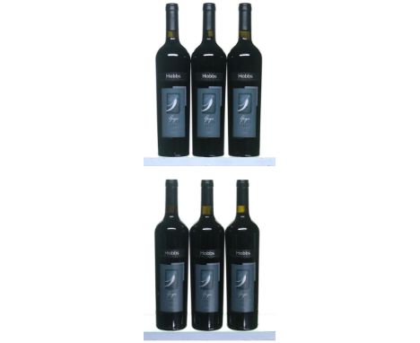 6 bottles Hobbs Gregor Shiraz 2003 Barossa In original carton This lot is offered in bond (LCB Burton-on-Trent) and is subjec