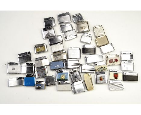 Sundry vintage automatic cigarette lighters, including Omega, Queen Star, Crown Imperial etc 