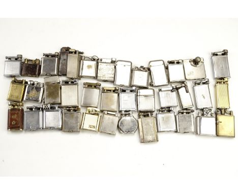 Sundry vintage semi-automatic cigarette lighters, including DRGM, Hadson, Polo, Dunhill, Orlik etc