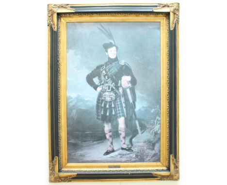 After Robert McInnes (Scottish, 1801-1886) "Lt. Col James Moray" portrait, lithographic print, in a gilt and ebonised frame h