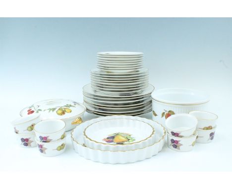 A large quantity of Royal Worcester "Evesham" dinnerware, approximately 58 items