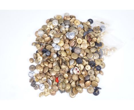 A large quantity of Victorian and later British army and other buttons and rank insignia