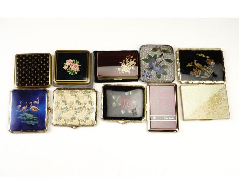 Four vintage Stratton cigarette cases, a Piere Cardin cigarette case, etc