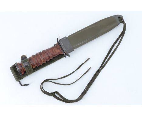 A reproduction US Army M3 fighting knife