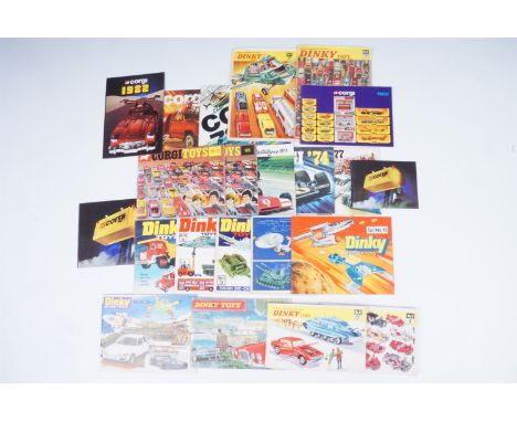 A quantity of Dinky and Corgi catalogues, circa 1970s