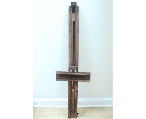 A vintage Windsor and Newton artist's studio easel