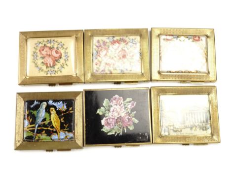 Six vintage Gwenda cigarette cases