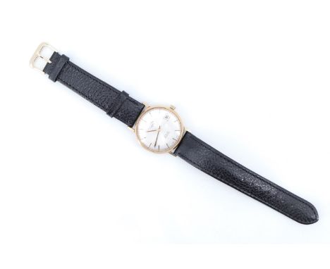 A 1970s Rotary Automatic gentleman's wristwatch, having a 21 jewel Swiss movement, a silver dial with baton markers and hands