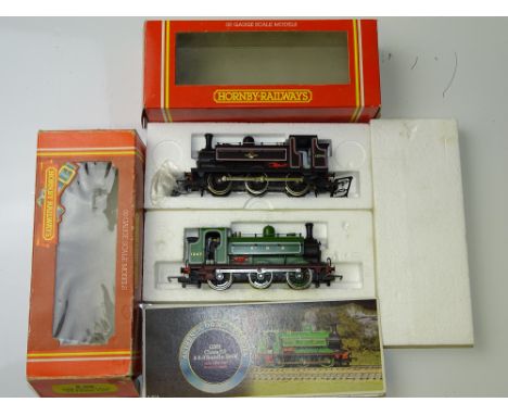 OO GAUGE MODEL RAILWAYS: A pair of HORNBY GNR Class J13 / BR Class J52 steam tank locomotives - comprising R396 and R186 - G/