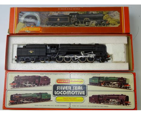 OO GAUGE MODEL RAILWAYS: A pair of HORNBY steam locos comprising an R259 Class D49/1 'Yorkshire' and an R550 Class 9F - both 