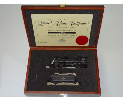 OO GAUGE MODEL RAILWAYS : A BACHMANN 31-710A Class B1 steam locomotive 'Gnu' in BR black livery - limited edition for the USA
