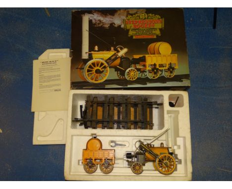 3.5 INCH SCALE MODEL RAILWAYS: A HORNBY live steam Stephenson's Rocket - G in G box