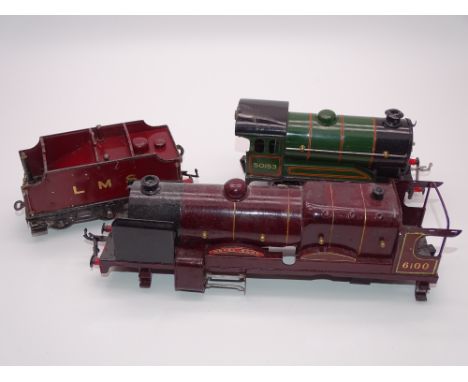 O GAUGE MODEL RAILWAYS: A mixed group of HORNBY Series O Gauge to include a Royal Scot body, an LMS tender and an 0-4-0 locom