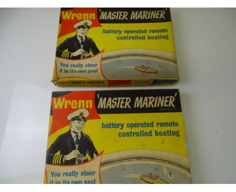 VINTAGE TOYS: A pair of WRENN Master Mariner remote control boating sets - both sets complete - G/VG in Generally G boxes (2)