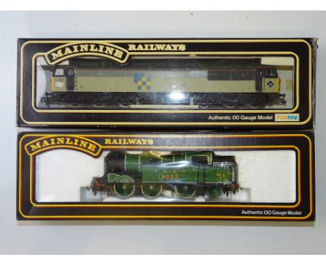 OO GAUGE MODEL RAILWAYS: A pair of locos by MAINLINE to include a Class N2 steam locomotive in LNER green and a Class 56 dies