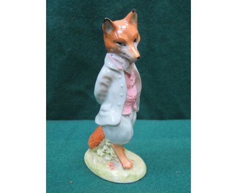 BESWICK BEATRIX POTTER GLAZED CERAMIC FIGURE- FOXY WHISKERED GENT, BP-3A