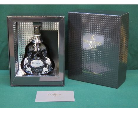 BOXED SPECIAL EDITION HENNESSY XO COGNAC, THE DECANTER DECORATED WITH EIGHTY-TWO SWAROVSKI CRYSTALS 