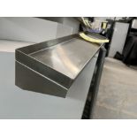 Tablette Murale, en Acier Inox. 23 x 4''