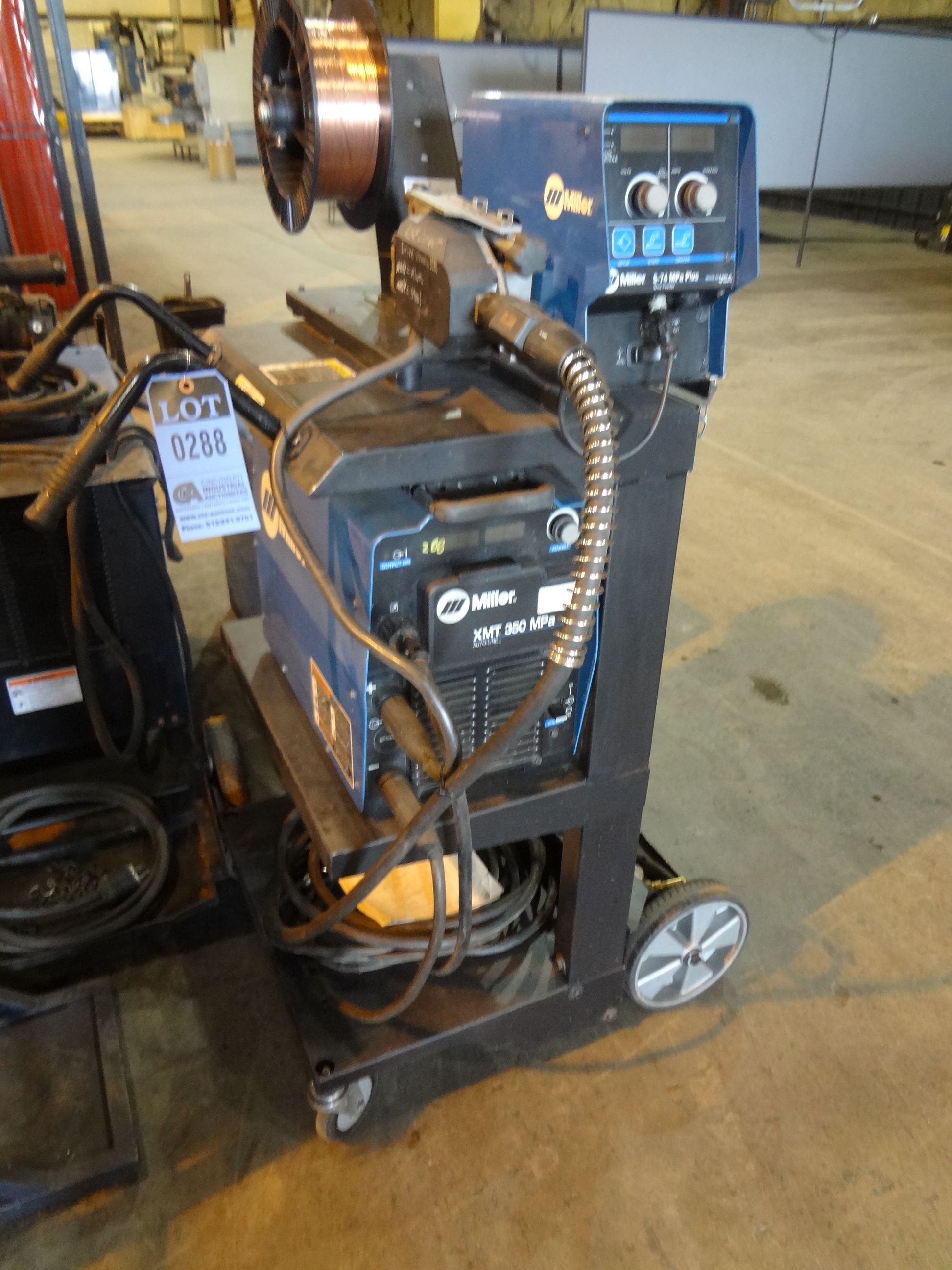 350 AMP MILLER XMT 350 MPA AUTOLINE WELDER; S/N MA490333A, W/ MILLER S