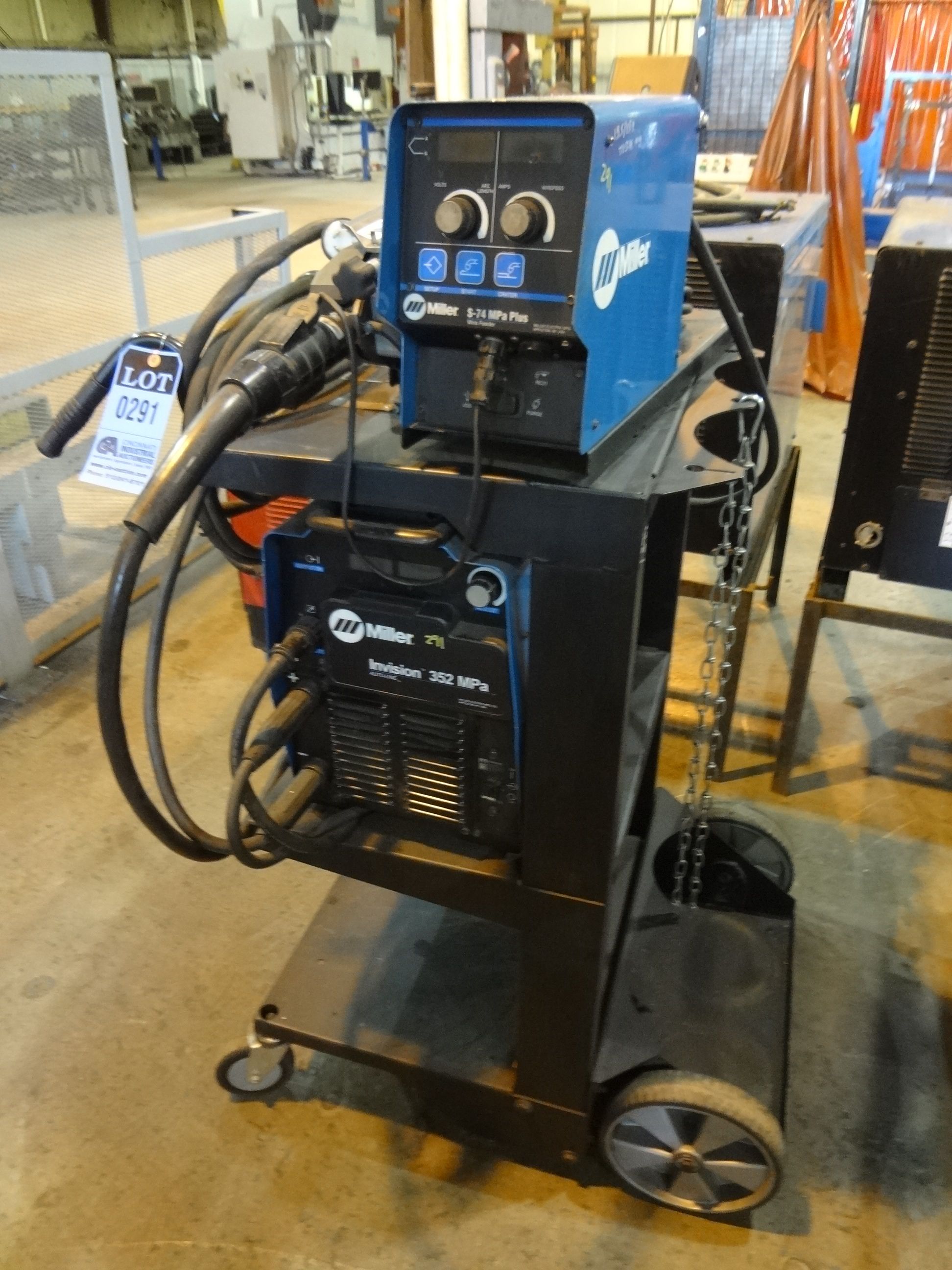  Choice of lots: 291  350 AMP MILLER INVISION 352 MPA AUTOLINE WELDER