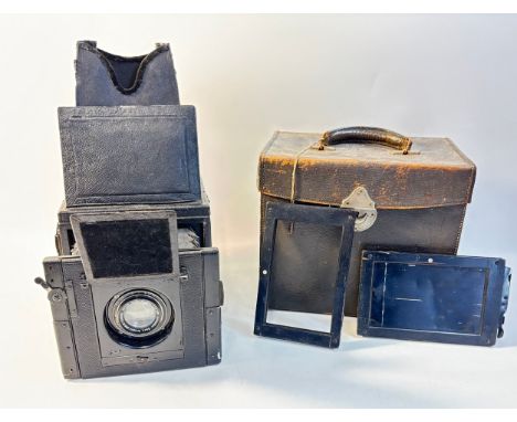 Houghton Ensign Reflex Model B Camera in original case