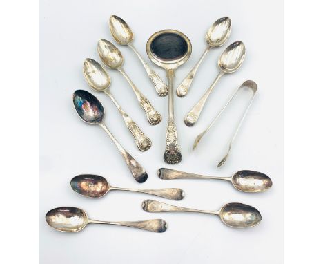 Collection of Silver flat wares to include three Edinburgh silver spoons, James & Walter Marshall 1819Weight - 239.25g