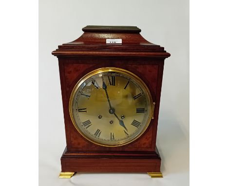 Large Victorian Mahogany eight day bracket clock with key