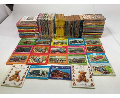 A collection of children's books including Noddy, Thomas the Tank Engine, Ladybird books, Rupert books, and ten James Bond Pa