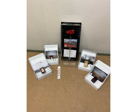 † PAUL CUMMINS; an original ceramic poppy as displayed at the Tower of London from August to November 2014, framed in perspex
