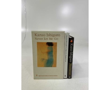 KAZUO ISHIGURO; 'Never Let Me Go', 2005, modern first edition signed by the author, limited edition no 43/1000, slipcase, tog