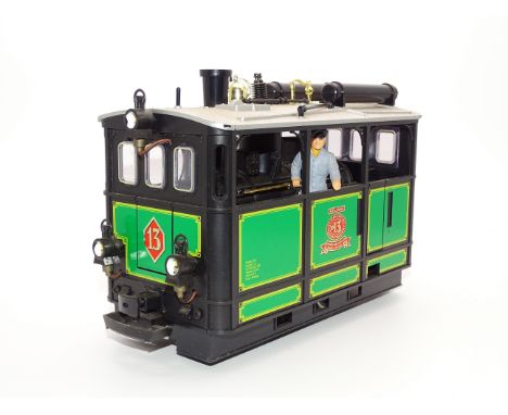 G SCALE MODEL RAILWAYS: An LGB steam tram engine numbered 13 named 'Elias' - G/VG - unboxed