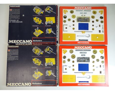 VINTAGE TOYS: MECCANO - A pair of Mechanisms accessory sets - ex shop stock - unused - VG/E in G boxes