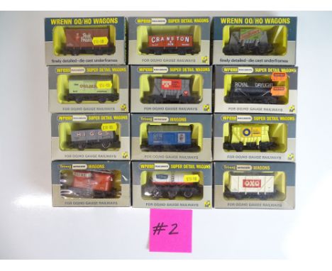 OO SCALE MODEL RAILWAYS: A mixed group of WRENN wagons as lotted - VG in G/VG boxes (12) #2