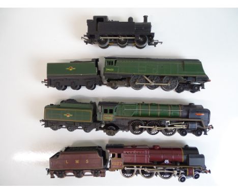 OO SCALE MODEL RAILWAYS: A group of steam locomotives by TRI-ANG and MAINLINE - F/G (unboxed) (4)