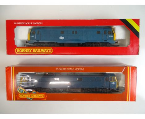 OO SCALE MODEL RAILWAYS: A pair of locomotives by HORNBY comprising: A Class 29 diesel and a Class 86 electric - both in BR b
